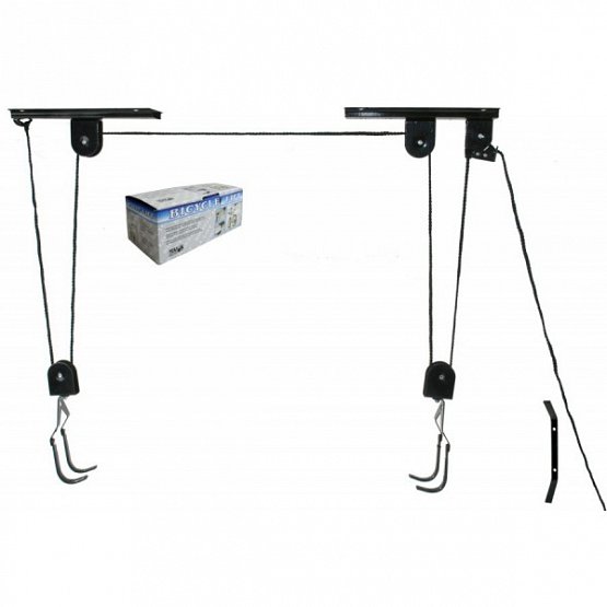 Stojan - držiak bicykla s hákmi, zavesenie na strop