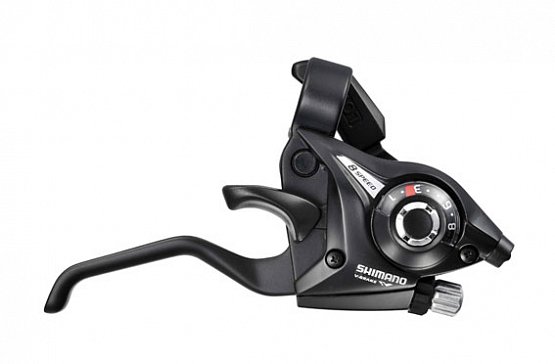 Radiaca/brzdová páčka EF51 pravá 7-K., čierna, OEM