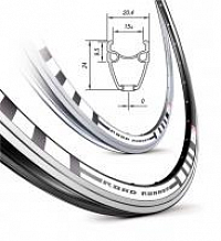 Ráf ROAD RUNNER 700c 36dier+vložky čierny, ventil 6