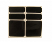 Nálepky SHAMANRACING, reflexné, čierne, 6KS