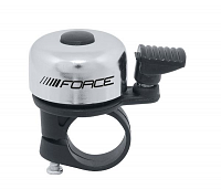 Zvonček FORCE MINI Fe/plast 22,2mm paličkový, strieborný
