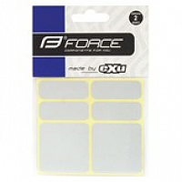 Nálepky SHAMANRACING, reflexné, strieborné, 6KS