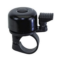 Zvonček mini so samorezným šróbom, čierny