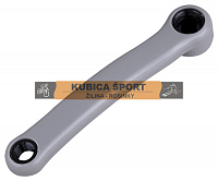 Ľavá kľuka ocel/plast,šedá