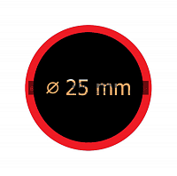 Záplata THUMBS UP 25mm, cena za 1 ks Záplata THUMBS UP 25mm, cena za 1 ks