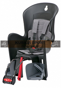 Detská sedačka POLISPORT BILBY, 5 bodová, čierna/šedá