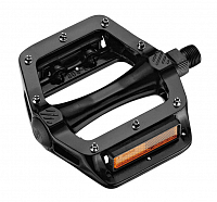 Pedále BMX AL čierne, guličkové vymeniteľné hroty