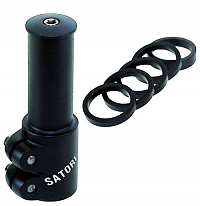 Adaptér SATORI 28,6mm na predĺž.stĺpika vidlice, čierny Adaptér SATORI 28,6mm na predĺž.stĺpika vidlice, čierny