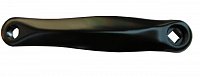 Kľuka ľavá dural 165 mm, čierna Kľuka ľavá dural 165 mm, čierna