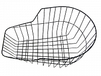 Kôš na nosič, 450 mm x 290 mm x 220 mm, okrúhly, čierna Kôš na nosič, 450 mm x 290 mm x 220 mm, okrúhly, čierna