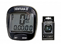 Káblový tachometer VENTURA III, čierny, 6F