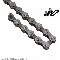 Reťaz SHIMANO CN-HG40, 116čl., 8-k + spojka ASM-UG51
