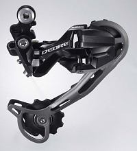 Prehadzovačka RD-M592 9-k štandard super dlhé ram bez háku Shadow čierna Deore