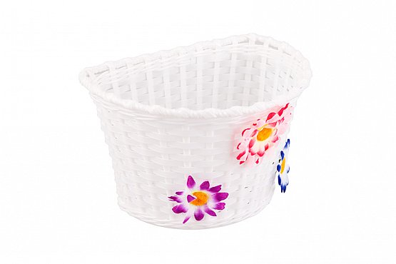 Košík na riadidlá , detský plastový, biely