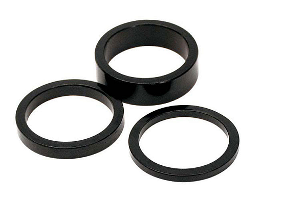 Podložka Al pod predstavec 28,6/5 čierna, cena za 1ks