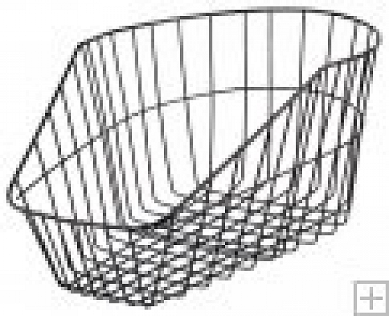 Kôš na nosič, oválny, čierna