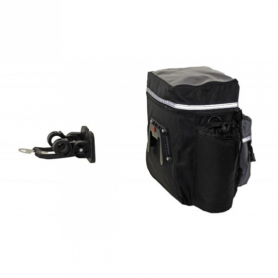 Taška M-WAVE na riadidlá  s clipom, prieč. na mapu