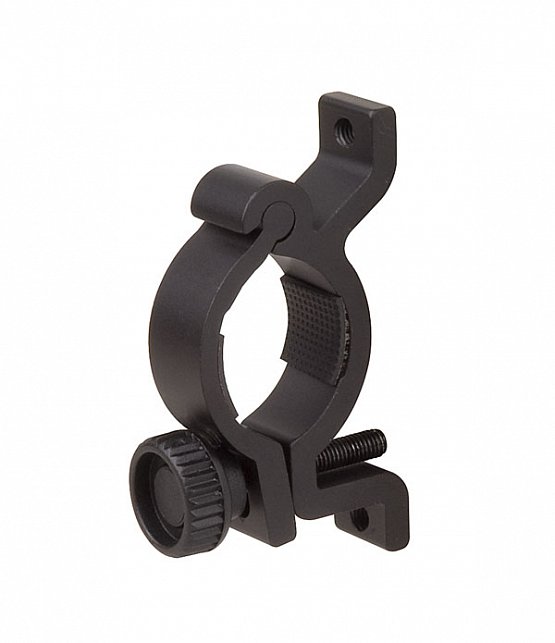 Adaptér na uchytenie košíka na riadidlá PRO-T, dural, čierna, (25,4 - 31,8 mm)