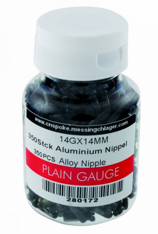 Niple oceľové 2x12mm, čierne