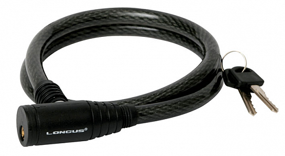 Zámok 10/650mm čierny