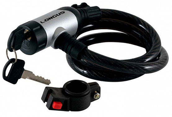 Zámok + držiak 12/900mm strieborný