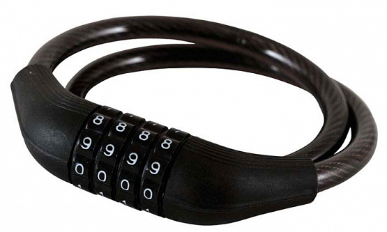 Zámok 10/650mm kódový čierny