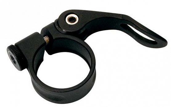 Objímka podsedadl.AL 31,8mm s RU čierna