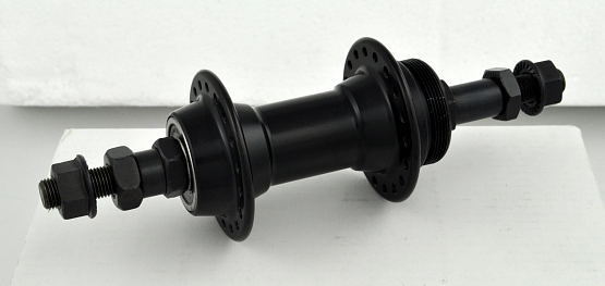 Náboj MATRIX Al zadný čierny 36D na matice, ložisko