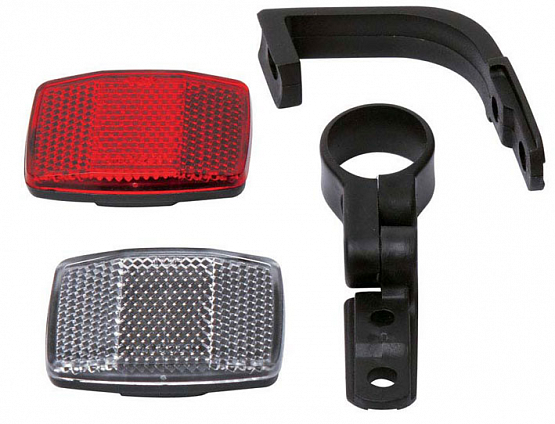 Odrazky na bicykel LONGUS, set predná+zadná