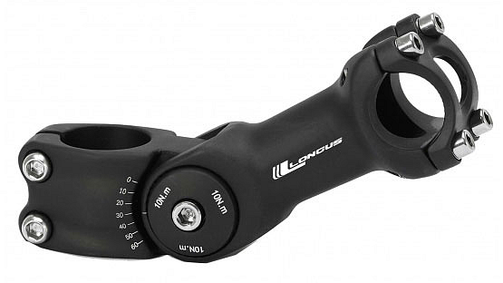 Predstavec nastaviteľný SETUP 28,6/25,4/110mm 0-60°, čierny, riadidlá 25,4 mm