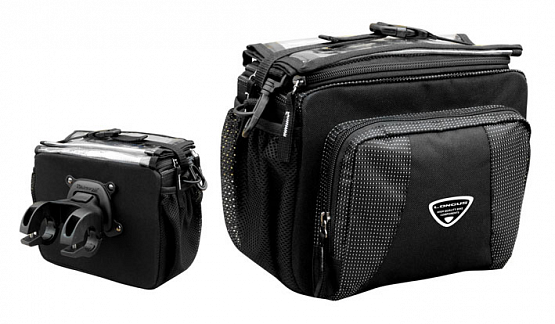 Kapsička BAR L QR na riadítka 6,2L čierna s rýchloupínaním