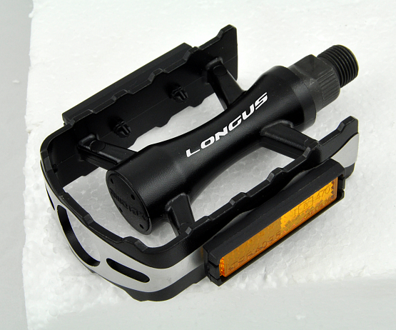 Pedále MTB GLARE Al, čierne/strieborné