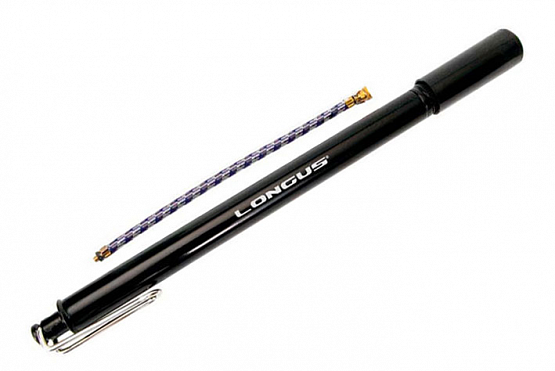 Pumpička do rámu so šlapkou a hadičkou, čierna