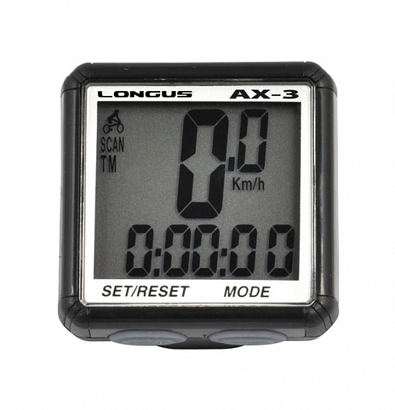 Káblový tachometer AX-3, čierny, 13F