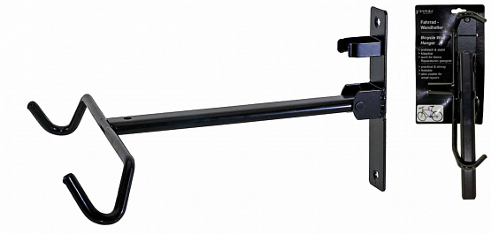 Stojan - držiak bicykla nástenný - sklápací za rám