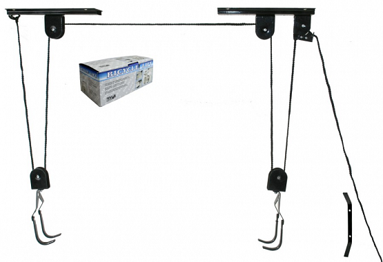 Stojan - držiak bicykla s hákmi, zavesenie na strop