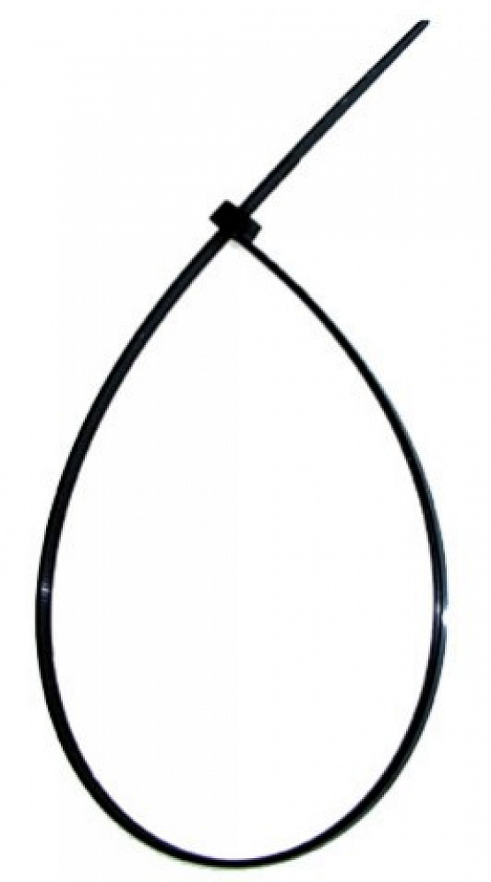 Sťahovacia páska, plast, čierna, 3,6 x 290 mm, cena za 1 ks