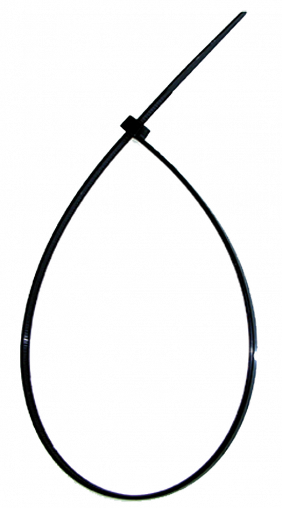 Sťahovacia páska, plast, čierna, 2,5 x 200 mm, cena za 1 ks