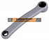 Ľavá kľuka ocel/plast,šedá