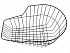 Kôš na nosič, 450 mm x 290 mm x 220 mm, okrúhly, čierna Kôš na nosič, 450 mm x 290 mm x 220 mm, okrúhly, čierna