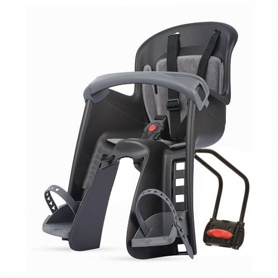 Detská sedačka POLISPORT BILBY JR, predná, čierna/šedá