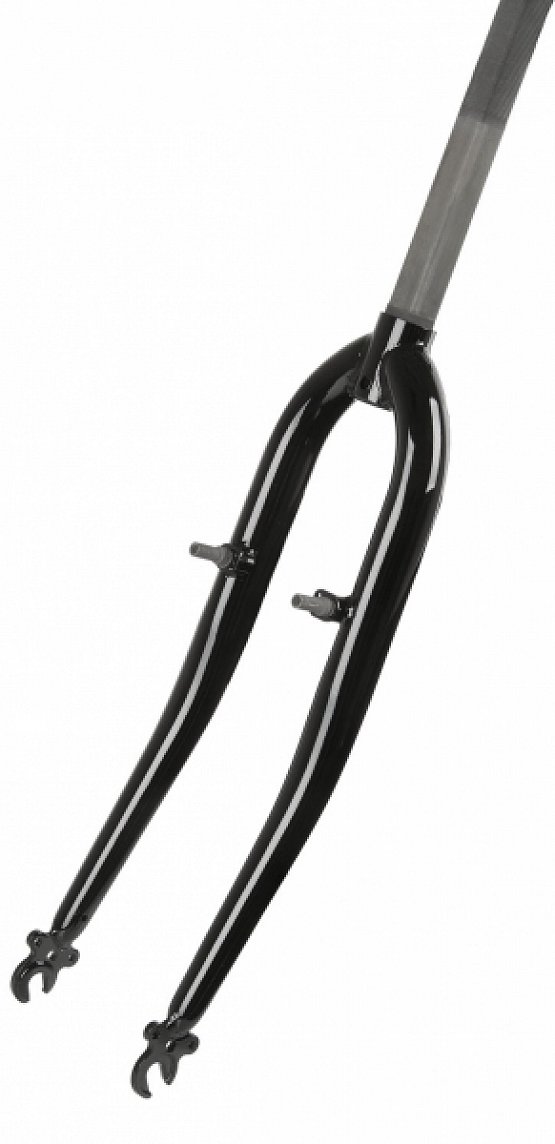 Vidlica 26", 1 1/8", závitová, čierna