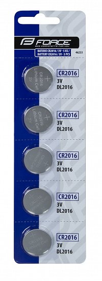 Batérie FORCE mincové CR2016 / 3V, cena za kus Batérie FORCE mincové CR2016 / 3V, cena za kus