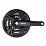 Stred SHIMANO ACERA M371 175MM 48/36/26Z. 9-K., čierny s krytom na štvorhran Stred SHIMANO ACERA M371 175MM 48/36/26Z. 9-K., čierny s krytom na štvorhran