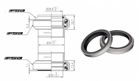 Hlavové zloženie FSA Orbit MX Hlavové zloženie FSA Orbit MX