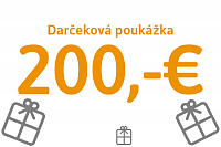 Darčeková poukážka v hodnote 200,00 € Darčeková poukážka v hodnote 200,00 €