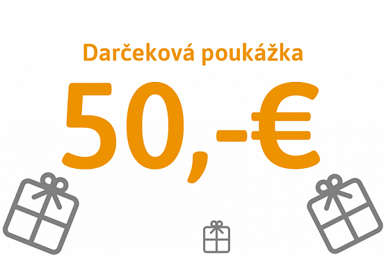 Darčeková poukážka v hodnote 50,00 € Darčeková poukážka v hodnote 50,00 €