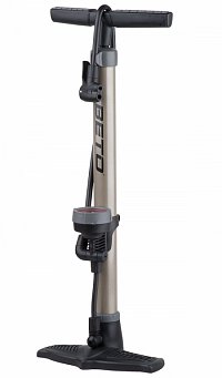 Pumpa PRO-T s manometrom a duálnou hlavou 72, strieborná