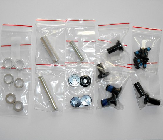 Servisný kit pre rám Eraser 2017 - HW (skrutky, podložky, osky..