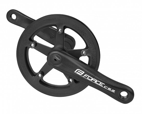 Kľuky FORCE C5.3 Al 36z kryt 140mm, čierne